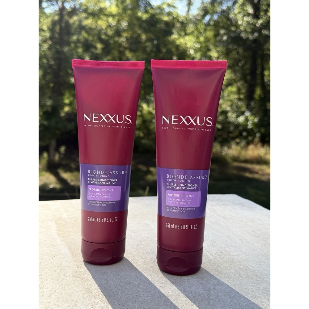 Lot of Two Nexxus Blonde Assure Color Toning Purple Conditioner 8.5 oz Each